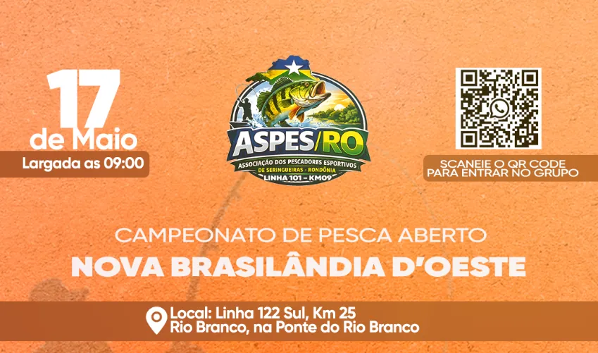 Campeonato de Pesca Aberto - Nova Brasilândia do Oeste