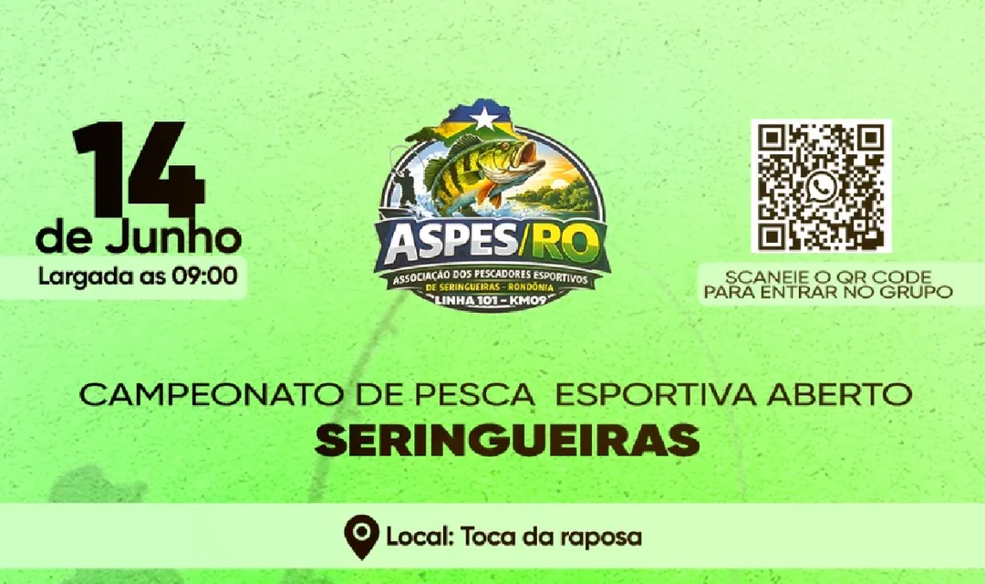 Campeonato de Pesca Aberto - Seringueiras